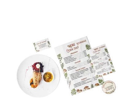 Tisk materiálů pro restaurace