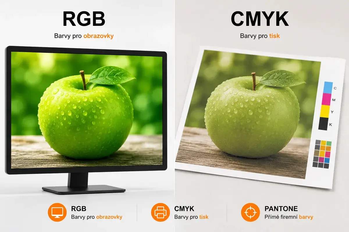 Co je CMYK, RGB, Pantone (barevné prostory, profily)