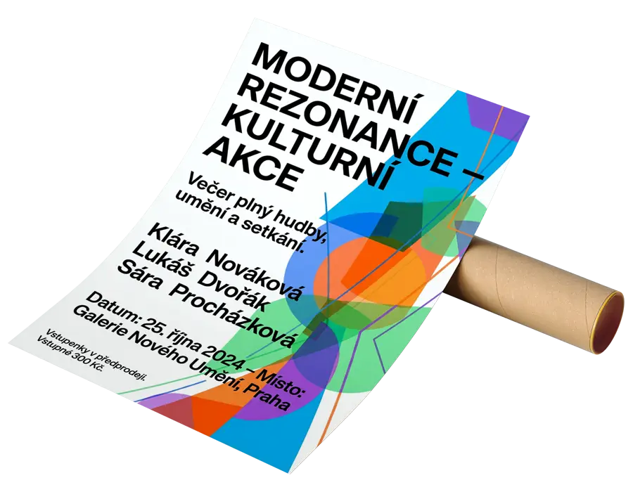 Tisk plakátů pro kulturní akce